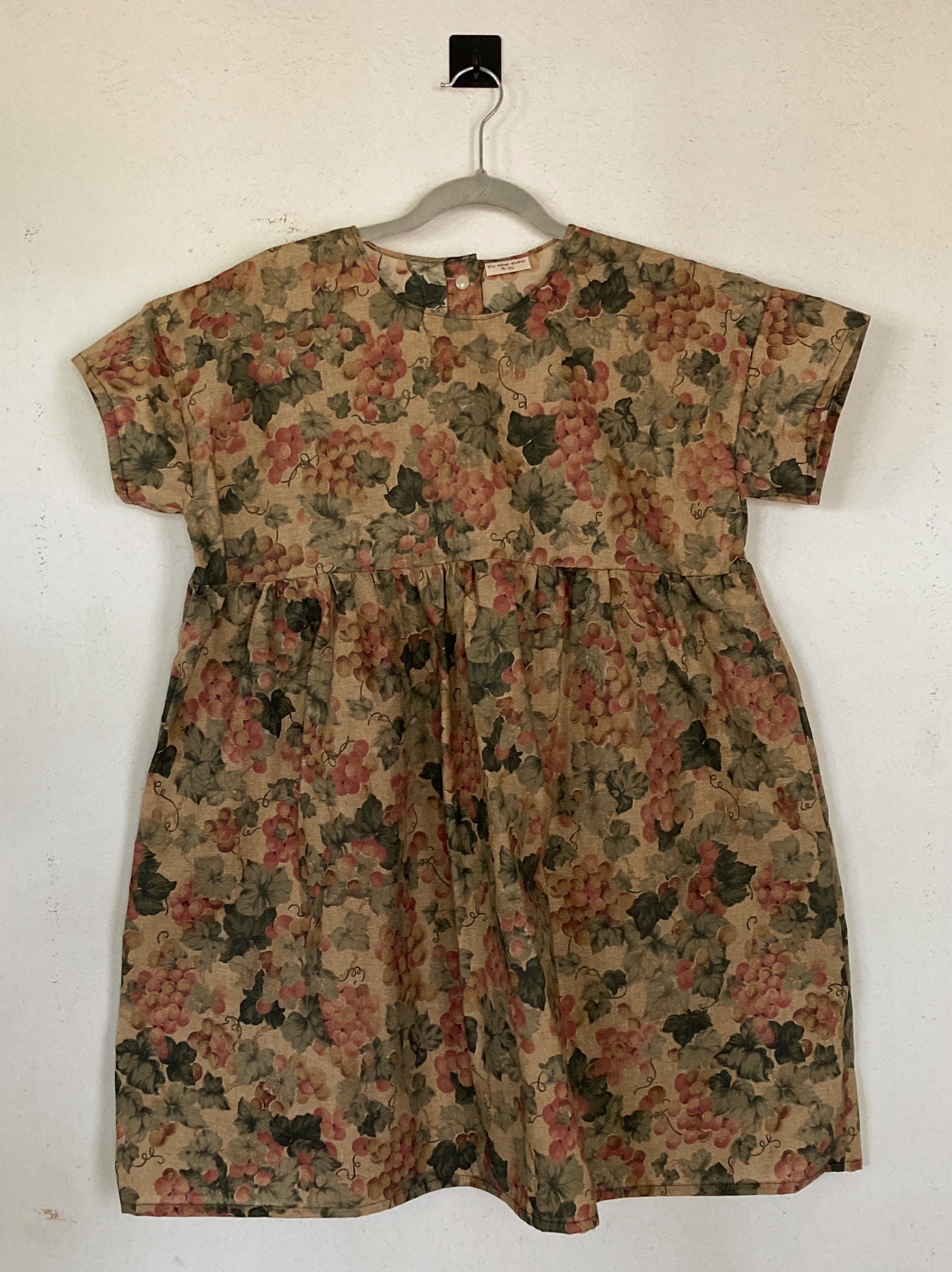 Everything Dress 9-10T, Cotton, Vintage Grapes