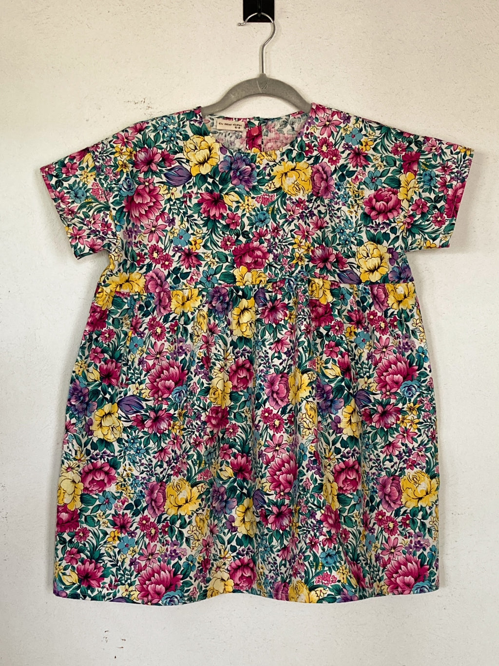 Everything Dress 5-6T, Cotton, Floral Teal