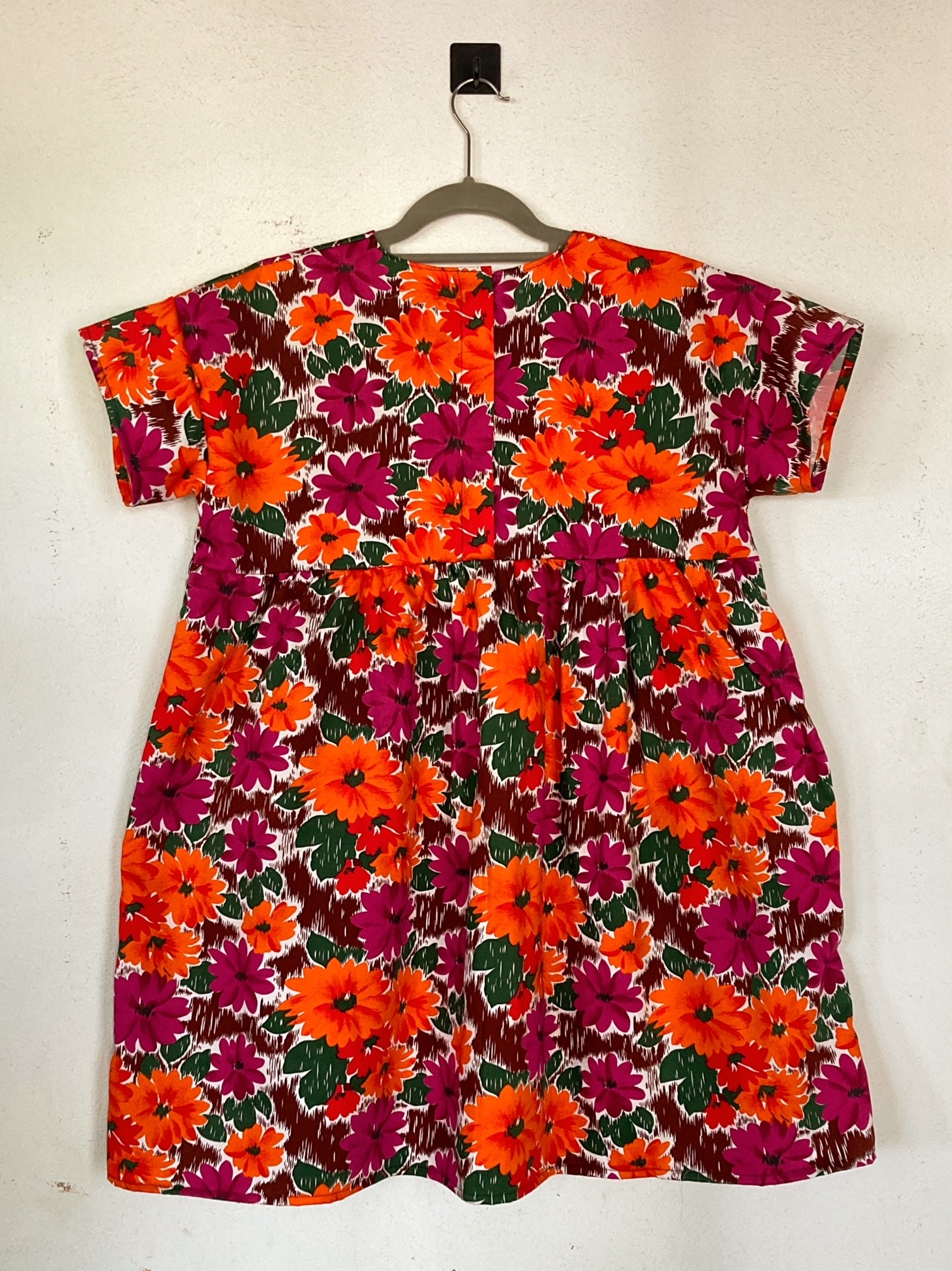 Everything Dress 9-10T, Cotton, Brown Floral