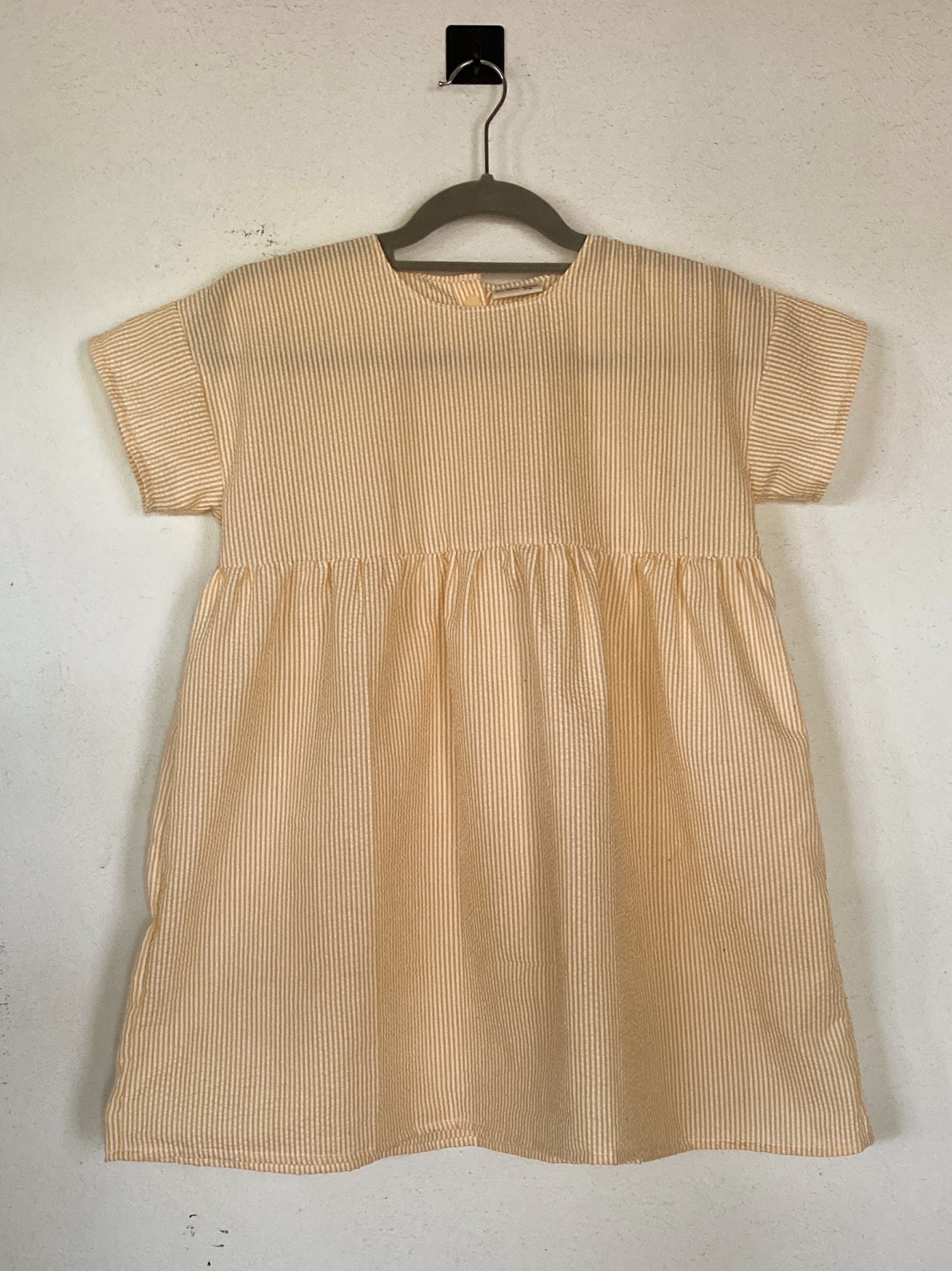 Everything Dress 5-6T, Cotton, Yellow-striped