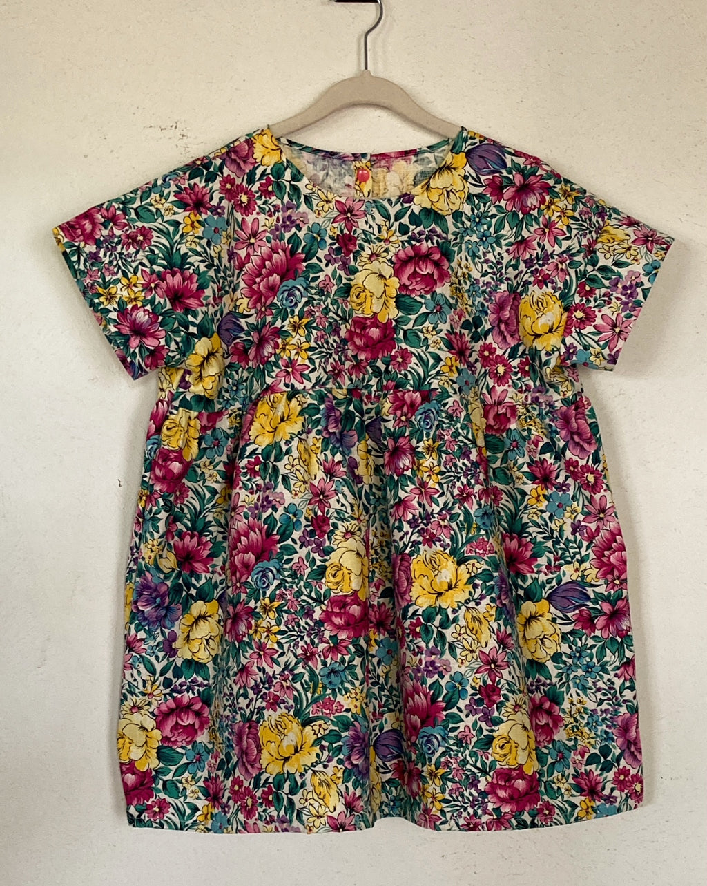 Everything Dress 3-4T, Cotton, Floral Teal